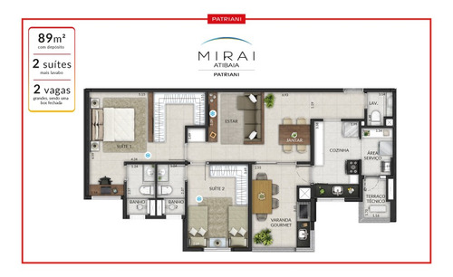 Imagem 19 de 26 de Excelente Apartamento De Alto Padrão À Venda Na Planta, Com 02 Suítes, 02 Vagas De Garagem E Depósito, Residencial Mirai, Alvinópolis, Atibaia, Sp - Sp - Ap0004_hcoret