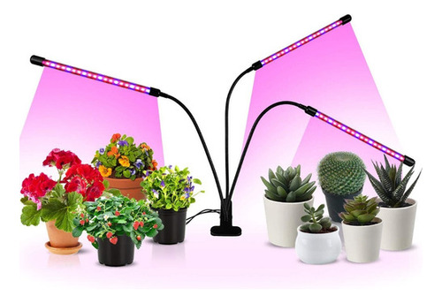 Lampara De Cultivo Indoor Con Temporizador Plantas Luz