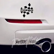 Comprar Set X2 Calcos Turbo Bandera Cuadros Ploteo Calado Tatoo 15cm