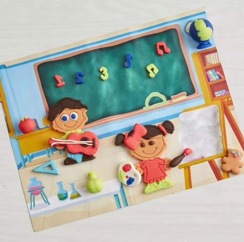 Set De Masas De Play Doh Aventuras En La Escuela Amarillo