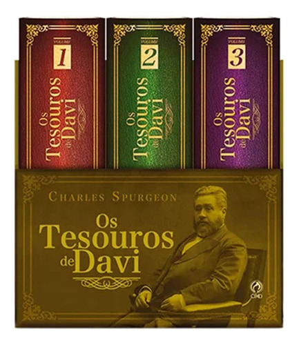 OS TESOUROS DE DAVI BOX 3 LIVROS CPAD CHARLES SPURGEON, de Charles Spurgeon. Editora CPAD em português, 2017