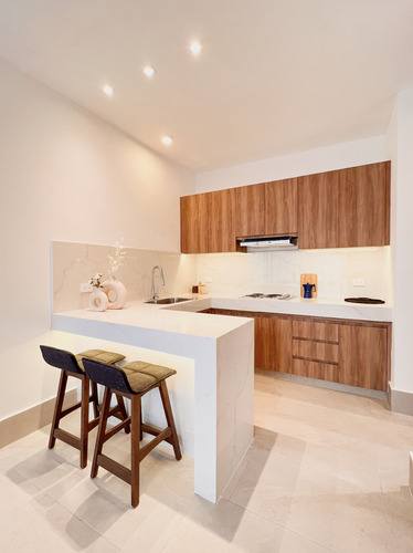 Departamento En Renta En Merida, Temozon Norte. 2 Habitaciones Y Amueblado