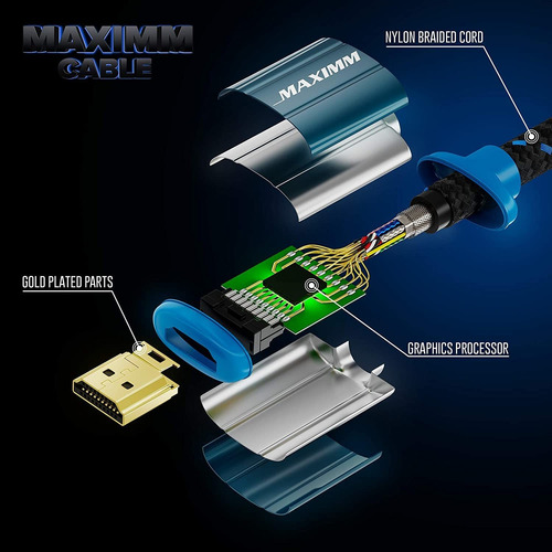 Maximm 4k Hdmi Cable De Extensión Macho A Hembra - 3 Pies -