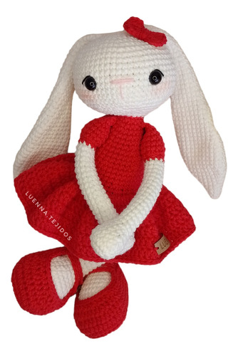 Conejo / Muñeco De Apego /amigurumi Tejido Crochet / Bebe 