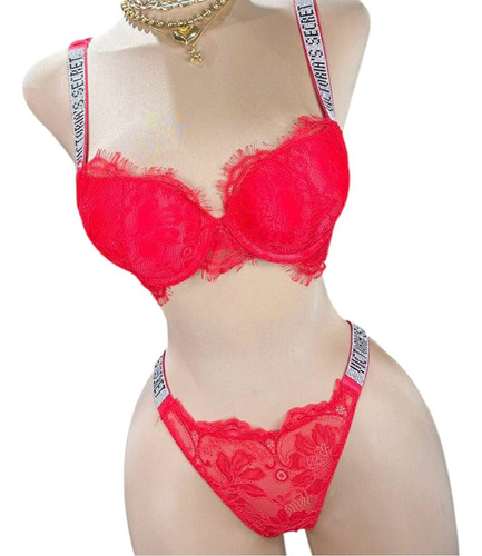 Conjunto Bralette Victoria's Secret Dream Angels Encaje