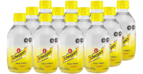 Agua Quina Schweppes 12 Pzas De 296 Ml C/u