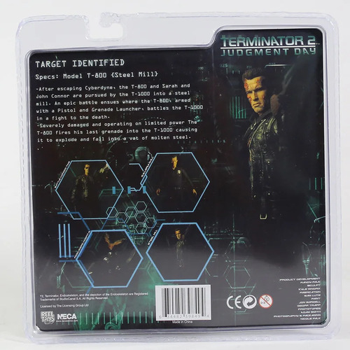 Figura De Acción De The Terminator 2 T-800 T800 Steel Mill D
