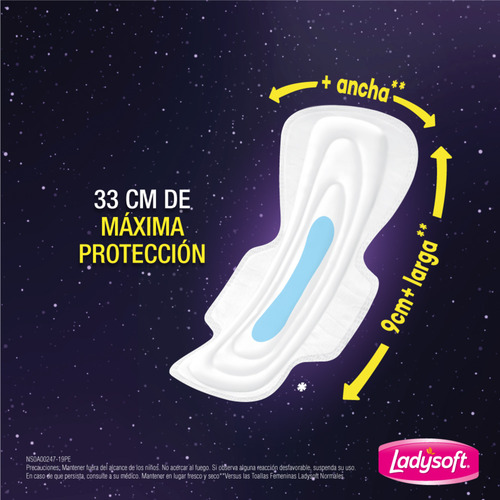 Toallas Femeninas Nocturna Maxi Pro Tela 10 Un