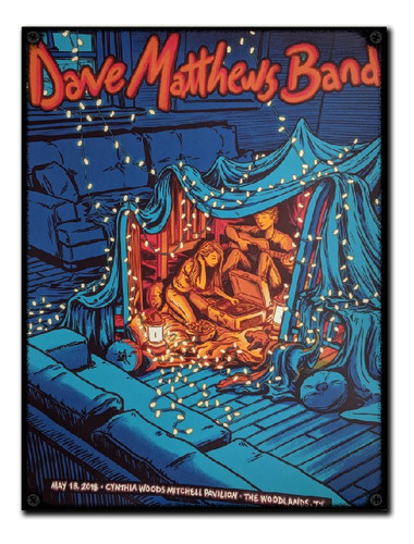 #301 - Cuadro Vintage 21 X 29 Cm / Dave Matthews Band - Rock