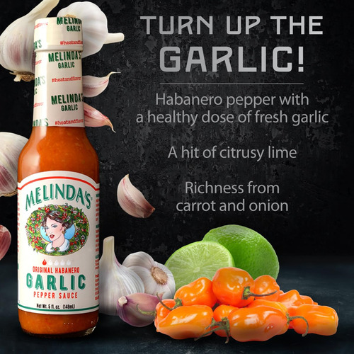 Salsa Picante De Ajo Y Habanero De Melinda - Salsa Picante D