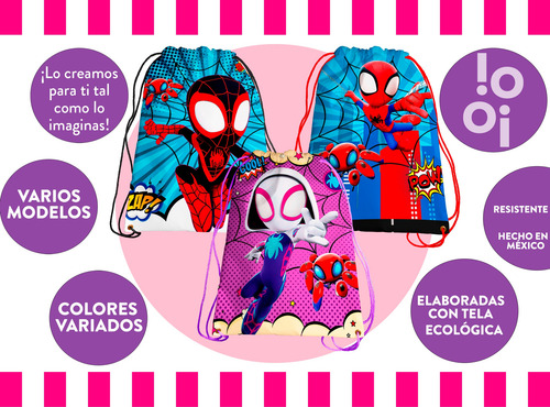 40 Dulceros Moralitos Spidey Amazing Friends Recuerdos