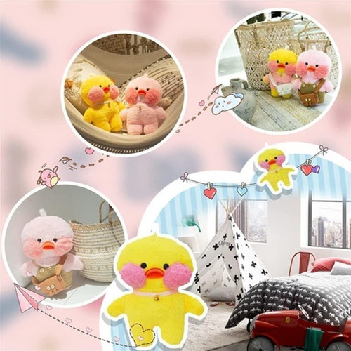 2 Peças Boneca De Pelúcia Lalafanfan Mimi Duck