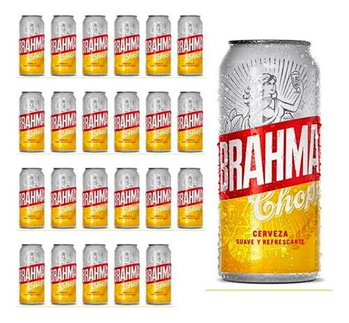 Cerveza Brahma Lata 473 Ml Pack X24