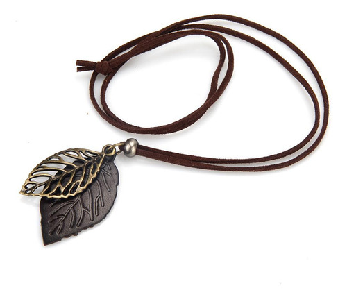 2 Collar Con Colgante Retro Para Mujer, Cadena De Cuerda