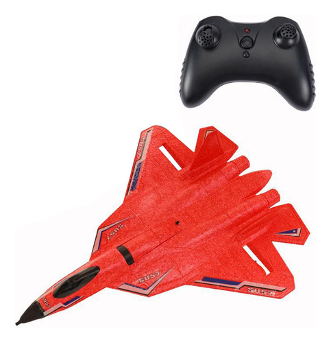 Avión De Control Remoto 2.4g Listo Su-57 Rc Drone Rc Rojo