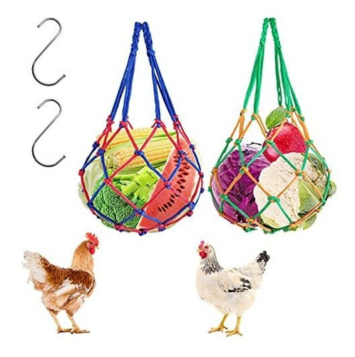 Chicken Veggies Skewer Fruit Holder With Hook For Hens, Chic