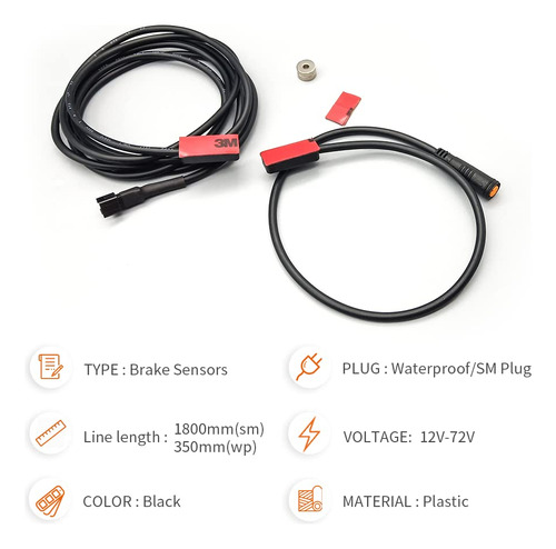 Sensor De Freno Ebike Ms-bk-2r Para Bicicletas Eléctricas, S