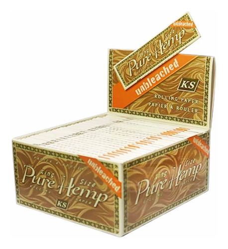 Caixa De Seda Pure Hemp Unbleached King Size