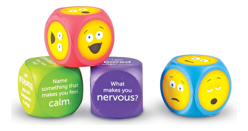 Learning Resources Cubos De Emoji De Espuma Suave, Juego De