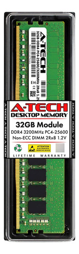 A-tech 32gb Ddrmhz Udimm Pc(pcaa) Cl22 Dimm 2rx8 Módulo Ram