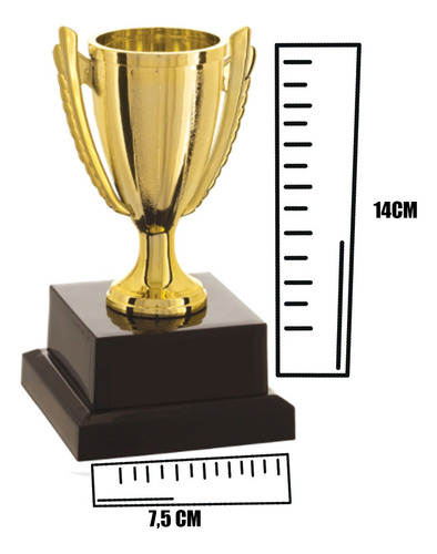Imagem 2 de 2 de Trofeu Dourado Melhor Amiga Presente Criativo