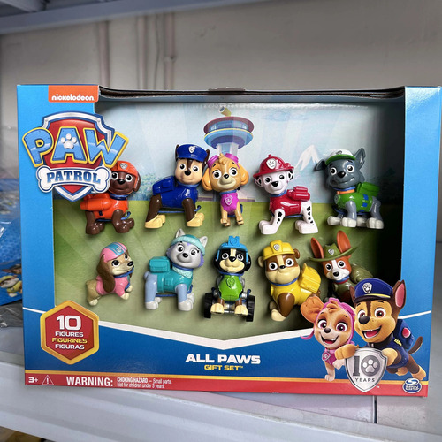 Paw Patrol, Set De 10 Figuras De Juguete Coleccionables
