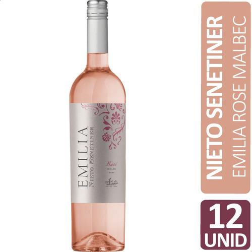 Vino Emilia Malbec Nieto Senetiner Rosado X12 Unid 01mercado