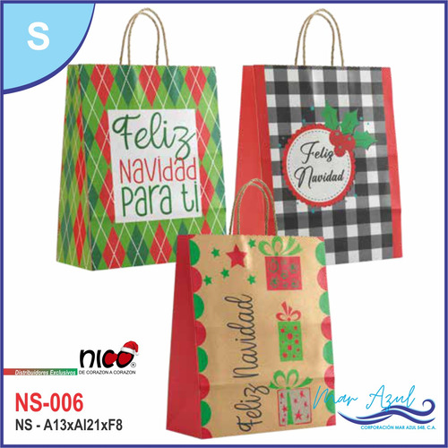 Bolsas De Regalo Nico - Solo Mayor - Talla S