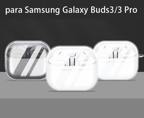 2pcs Funda Transparente Case For Samsung Galaxy Buds3/3 Pro