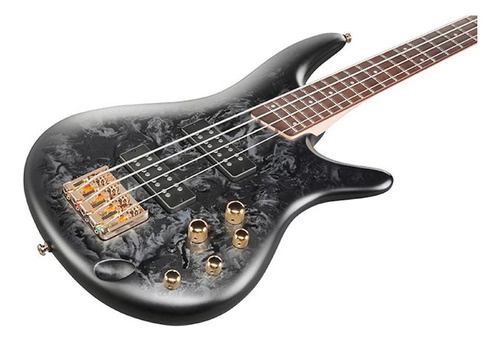 Ibanez Sr300 Edx Black Ice Frozen Matte, contrabajo mate, acabado corporal mate, guía para la mano derecha, cantidad de 4