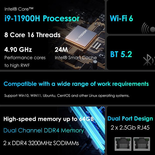 Bre Nuc Mini Pc C14t Intel Core Ih Hasta 16 Gb Ddr4 Ram 1tb
