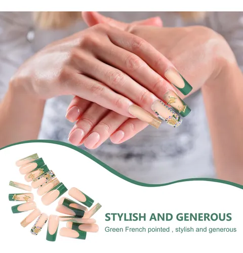 24 Pegatinas Reutilizables Para Uñas: Purpurina Para Ataúd C