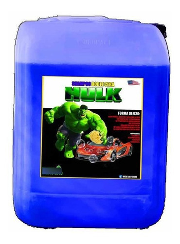 Shampoo Doble Cera Hulk Alta Espuma Y Cerámico