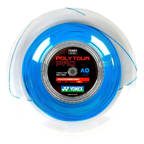 Cuerda Polytour Pro 120 Blue  Rollo 200 Mts - Yonex Oficial