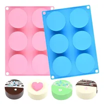 Comprar Molde De Silicona Cheesecake Molde Jabon Molde 6cavid Redond Molde Para Torta Moldes De Reposteria Molde Chocolate Moldes Para Queques Molde Silicona Chocolate Molde Multicolor 6 Cav Pasteleriuscl