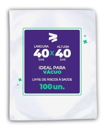 Embalagem / Sacos A Vácuo 40x40 - 100 Und