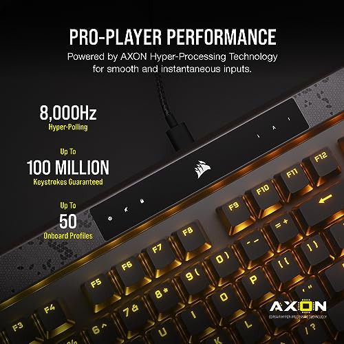Teclado Gaming Corsair K70 Max Rgb Mecánico Cableado Negro