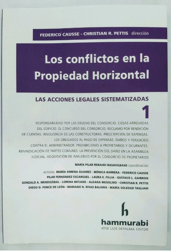 Los Conflictos En La Propiedad Horizontal. Tomo 1 - Causse