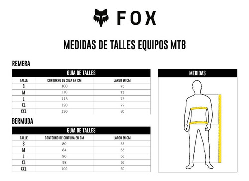Imagen 3 de 3 de Remera Ciclismo Mtb Fox - Defend Ss - Jersey - #27630