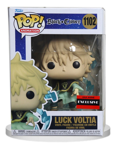 Boneco Funko Pop Black Clover Luck Voltia - Exclusivo 1102