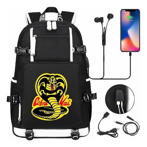 Cobra Kai Anime Mochilas Escolares Para Adolescentes Con