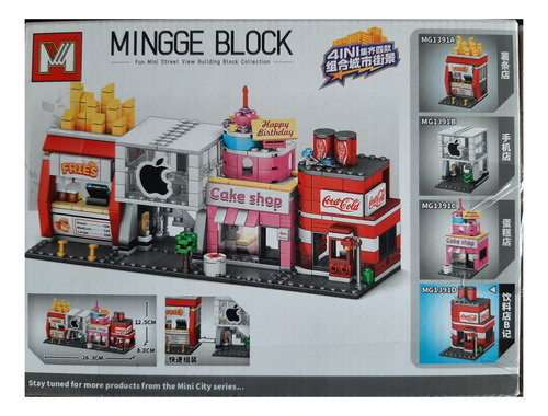 Centro Comercial Bloques Para Armar Mingge Block Mg1391 C