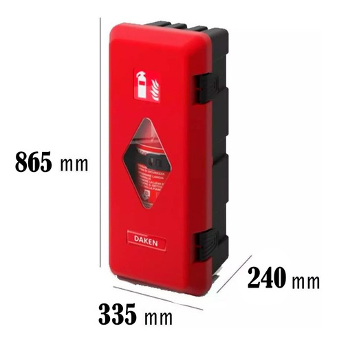 Caixa Abrigo P/extint. Em Poliprop. 8kg /12kg C/alça Interna
