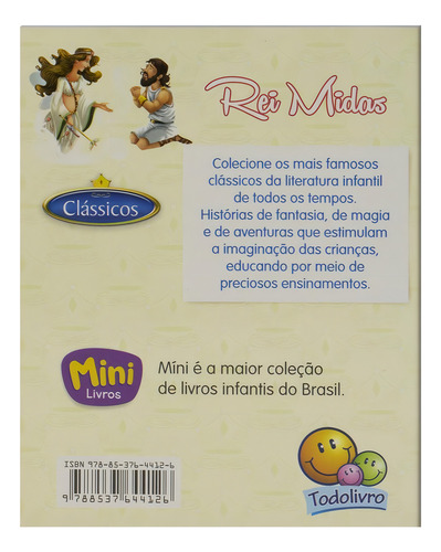 Mini - Clássicos: Rei Midas, de Mammoth World. Editorial Todolivro Distribuidora Ltda., capa mole em português, 2022