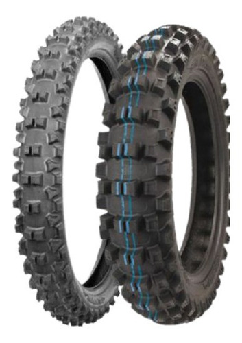 Par Pneu Borilli 80/100-21 Exc + 110/100-18 Exc Soft