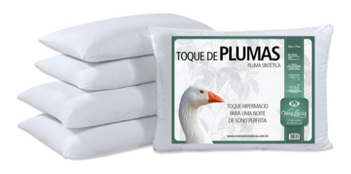 Travesseiro Premium Toque De Pluma 50x70 Cm - Pluma De Ganso