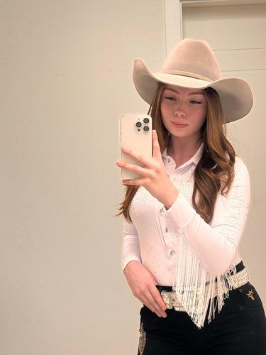 Body Country West C. Feminino Eletrohorse Com Franja.