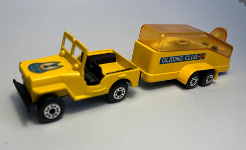 Lesney Matchbox Two Pack 7 Jeep Y Trailer Con Planeador 1977