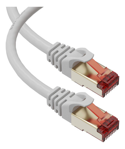 Cable Ethernet Cat7  25 Ft  Conector Rj45  Doble Blindado St