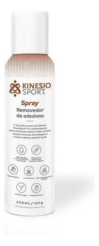 Spray Removedor De Bandagem E Curativo Kinesiosport Premium